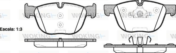 Woking P13973.00 - Гальмівні колодки, дискові гальма avtolavka.club