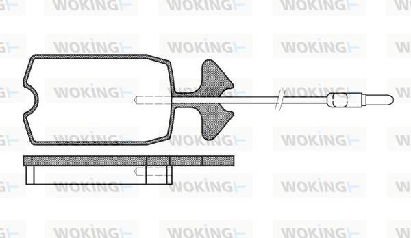 Woking P1343.14 - Гальмівні колодки, дискові гальма avtolavka.club