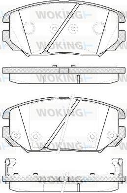 Woking P13043.12 - Гальмівні колодки, дискові гальма avtolavka.club