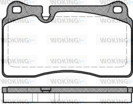 Woking P13003.30 - Гальмівні колодки, дискові гальма avtolavka.club