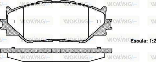 Woking P13013.00 - Гальмівні колодки, дискові гальма avtolavka.club