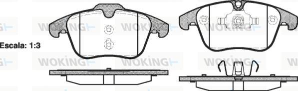 Woking P13193.00 - Гальмівні колодки, дискові гальма avtolavka.club