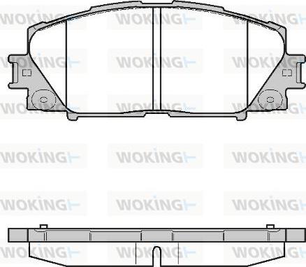 Woking P13243.10 - Гальмівні колодки, дискові гальма avtolavka.club