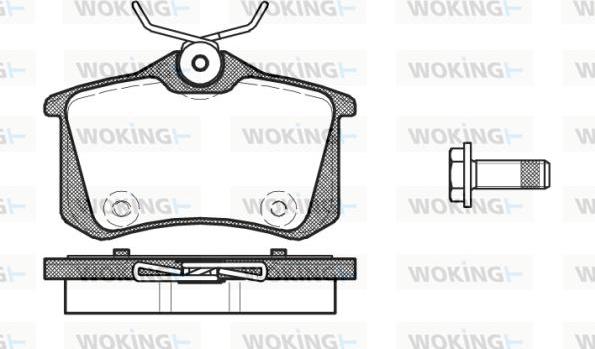 Woking P12913.00 - Гальмівні колодки, дискові гальма avtolavka.club