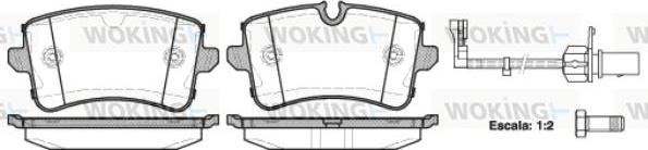 Woking P12433.10 - Гальмівні колодки, дискові гальма avtolavka.club