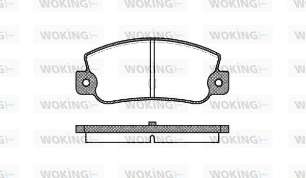 Woking P1253.30 - Гальмівні колодки, дискові гальма avtolavka.club