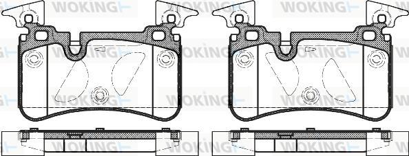 Woking P12673.00 - Гальмівні колодки, дискові гальма avtolavka.club