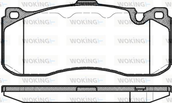 Woking P12803.00 - Гальмівні колодки, дискові гальма avtolavka.club