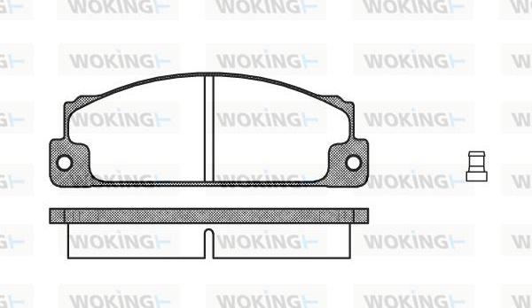 Woking P1223.02 - Гальмівні колодки, дискові гальма avtolavka.club