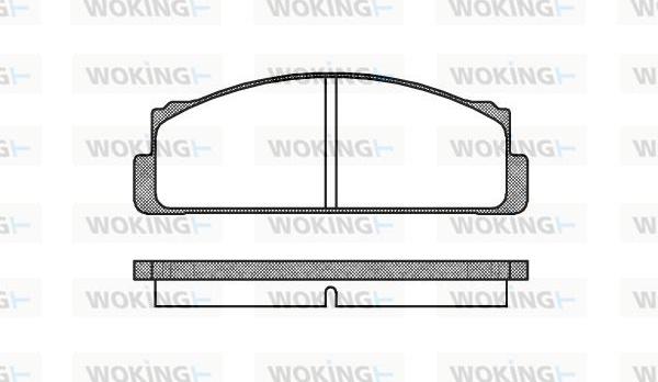 Woking P1223.20 - Гальмівні колодки, дискові гальма avtolavka.club