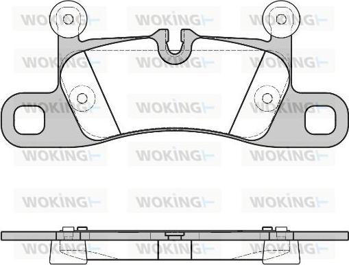 Woking P12793.40 - Гальмівні колодки, дискові гальма avtolavka.club