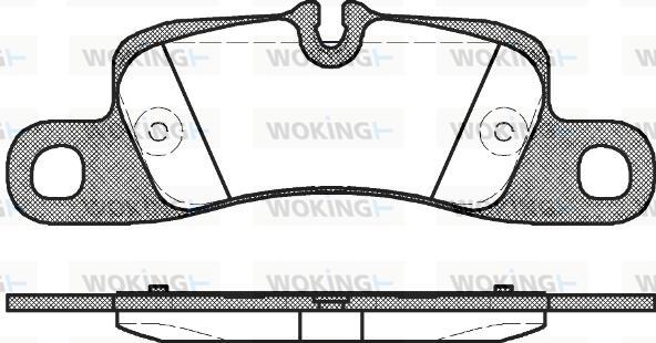 Woking P12793.00 - Гальмівні колодки, дискові гальма avtolavka.club