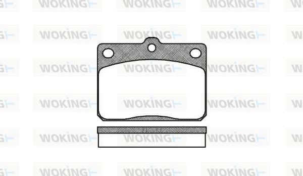 Woking P1793.40 - Гальмівні колодки, дискові гальма avtolavka.club