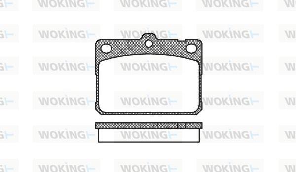 Woking P1793.30 - Гальмівні колодки, дискові гальма avtolavka.club