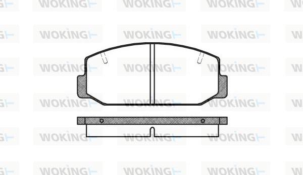 Woking P1753.40 - Гальмівні колодки, дискові гальма avtolavka.club