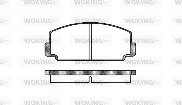 Woking P1753.00 - Гальмівні колодки, дискові гальма avtolavka.club