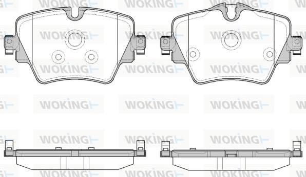 Woking P17253.08 - Гальмівні колодки, дискові гальма avtolavka.club