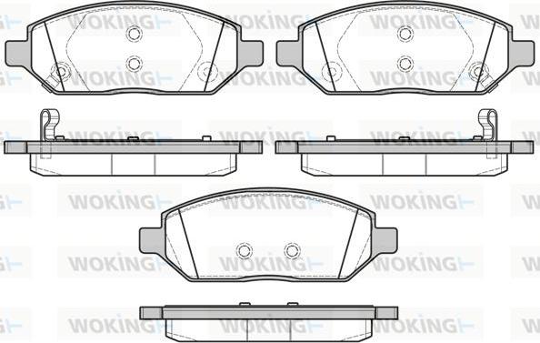 Woking P17743.02 - Гальмівні колодки, дискові гальма avtolavka.club