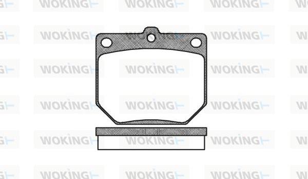 Woking P1773.20 - Гальмівні колодки, дискові гальма avtolavka.club