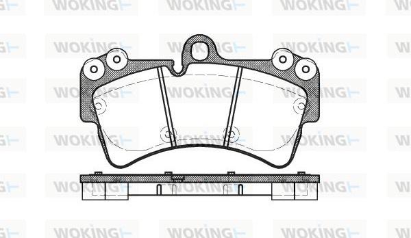 Woking P8953.00 - Гальмівні колодки, дискові гальма avtolavka.club