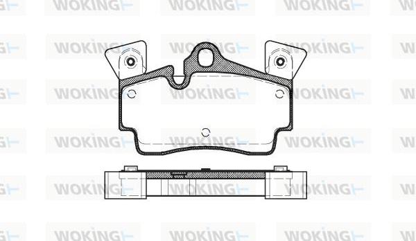 Woking P8963.10 - Гальмівні колодки, дискові гальма avtolavka.club