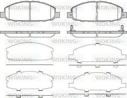 Woking P8973.02 - Гальмівні колодки, дискові гальма avtolavka.club