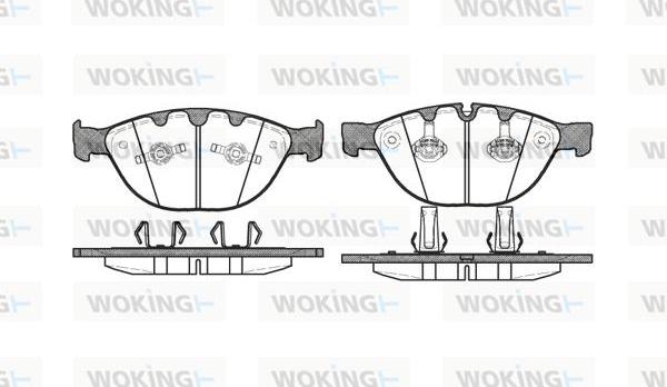 Woking P8583.10 - Гальмівні колодки, дискові гальма avtolavka.club