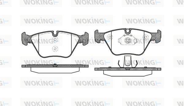 Woking P8633.00 - Гальмівні колодки, дискові гальма avtolavka.club