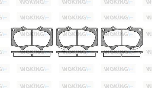 Woking P8883.00 - Гальмівні колодки, дискові гальма avtolavka.club