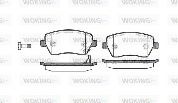 Woking P8873.11 - Гальмівні колодки, дискові гальма avtolavka.club