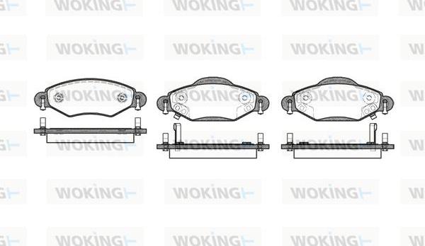 Woking P8783.02 - Гальмівні колодки, дискові гальма avtolavka.club