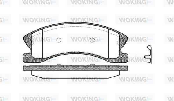 Woking P8733.02 - Гальмівні колодки, дискові гальма avtolavka.club