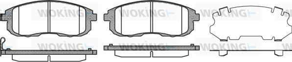 Woking P3933.11 - Гальмівні колодки, дискові гальма avtolavka.club