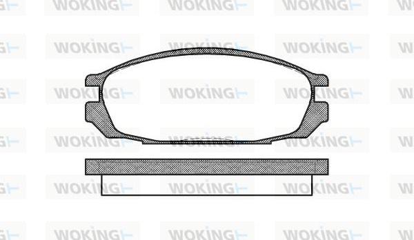 Woking P3923.00 - Гальмівні колодки, дискові гальма avtolavka.club