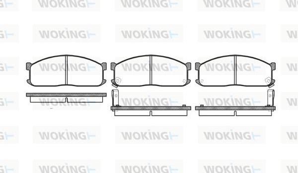 Woking P3443.02 - Гальмівні колодки, дискові гальма avtolavka.club