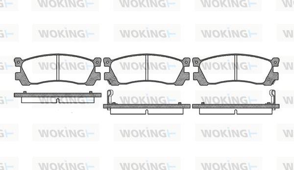 Woking P3483.02 - Гальмівні колодки, дискові гальма avtolavka.club