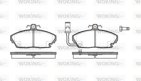 Woking P3503.01 - Гальмівні колодки, дискові гальма avtolavka.club