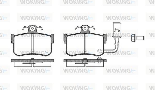 Woking P3513.01 - Гальмівні колодки, дискові гальма avtolavka.club