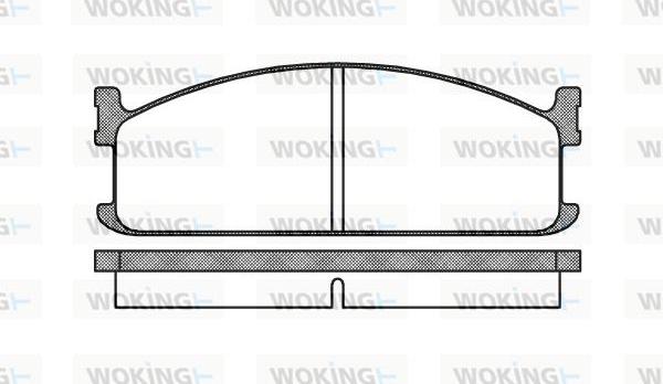 Woking P3043.00 - Гальмівні колодки, дискові гальма avtolavka.club