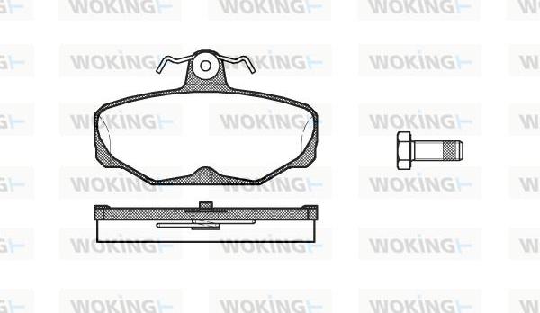 Woking P3053.00 - Гальмівні колодки, дискові гальма avtolavka.club