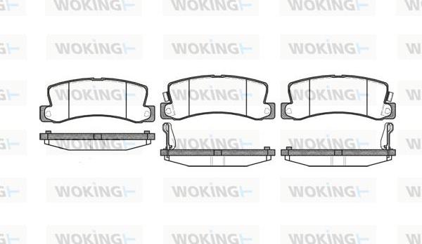 Woking P3143.22 - Гальмівні колодки, дискові гальма avtolavka.club