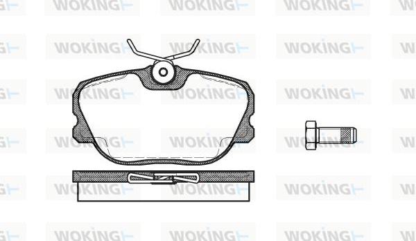 Woking P3803.00 - Гальмівні колодки, дискові гальма avtolavka.club