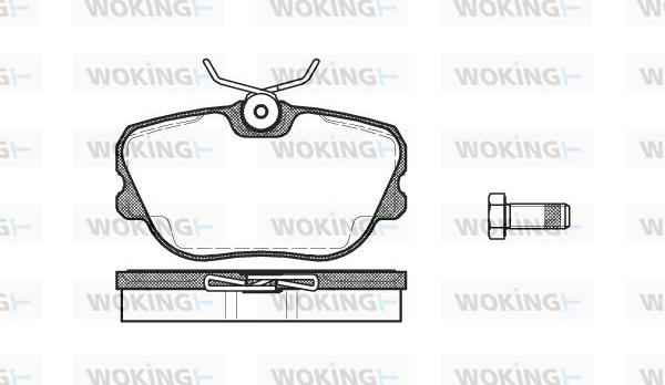 Woking P3803.10 - Гальмівні колодки, дискові гальма avtolavka.club