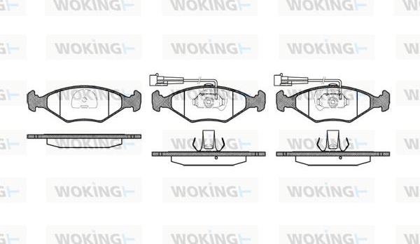 Woking P3813.42 - Гальмівні колодки, дискові гальма avtolavka.club