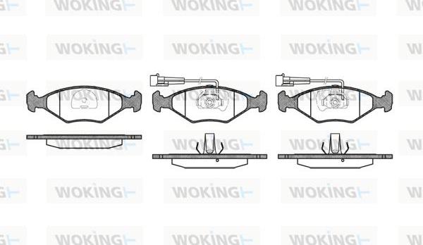 Woking P3813.32 - Гальмівні колодки, дискові гальма avtolavka.club