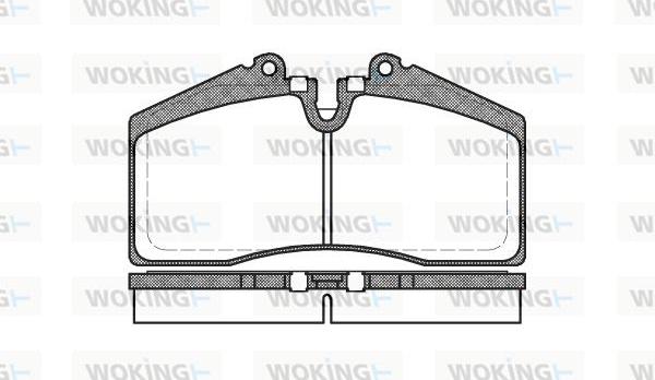 Woking P3883.00 - Гальмівні колодки, дискові гальма avtolavka.club