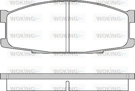 Woking P3833.00 - Гальмівні колодки, дискові гальма avtolavka.club