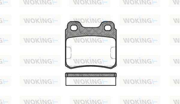 Woking P3823.00 - Гальмівні колодки, дискові гальма avtolavka.club