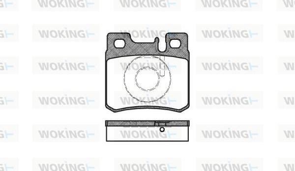 Woking P3823.20 - Гальмівні колодки, дискові гальма avtolavka.club