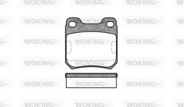 Woking P3393.40 - Гальмівні колодки, дискові гальма avtolavka.club